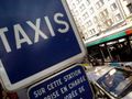Panneau en tête de station de taxis